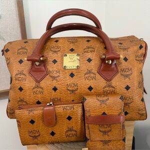 Authentic Boston Style MCM bag Bundle! 💼 🧡